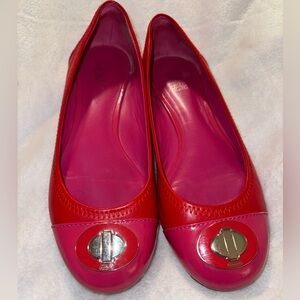 COACH Cap Toe Leather Flat SZ 7.5